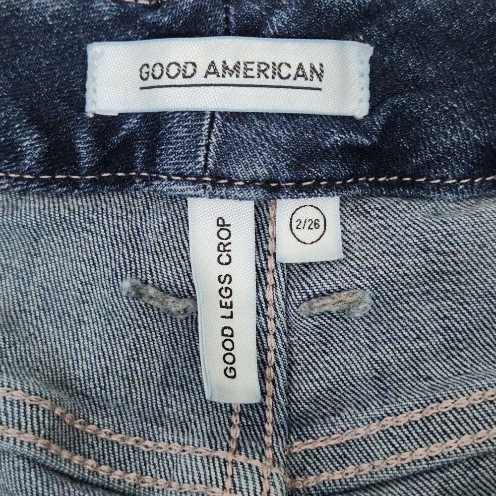 Good American Good Legs Skinny Jeans Size 2 26 Waist GLC899T Blue260 Denim - Picture 4 of 6